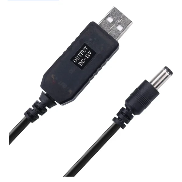 5.5*2.1mm WiFi to Power Bank Cable Connector DC 5V to 12V etc USB Cable Boost Converter Boost Cable - Image 7