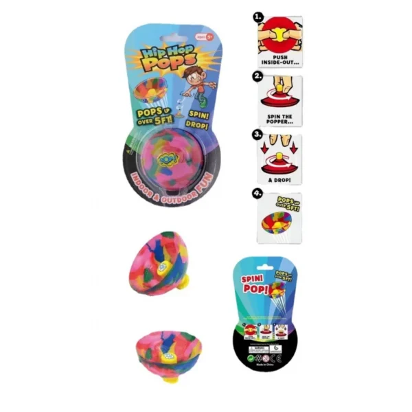 1PC-Novelty Camouflage Bounce Rubber Popping Bowls Children Toys Elastic Hip Hop Jumps Fidget Toys Outdoor Fun Sports Gifts For - Image 3