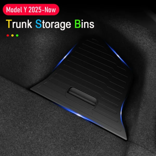 For Tesla Model Y Juniper 2025 2026 Car Trunk Side Storage Box Cover plate organizer Car trunk side storage box refit Accessorys - Image 3