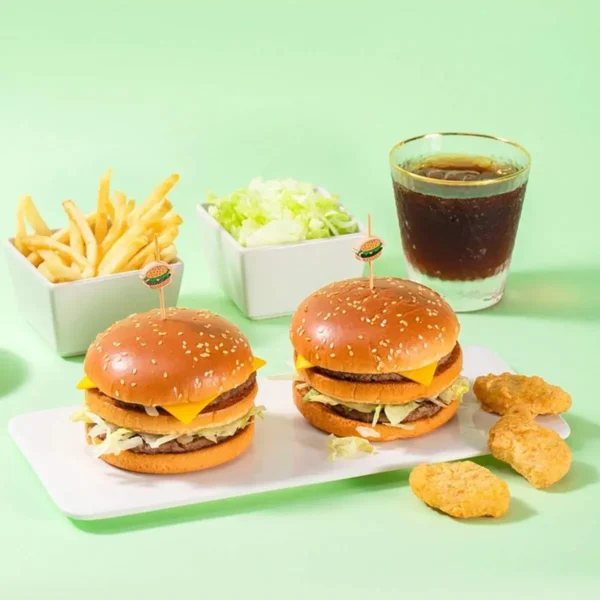 100Pcs-Hamburger Garnish Bamboo Sticks Disposable Fruit Stick Snack Skewers Party Buffet Bamboo Food Picks Bento Tools - Image 2