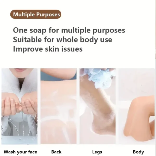 Handmade whitening soap skin care deep cleansing moisturizing cleansing essential oil mild soap brightens skin sandalwood soap - Image 6