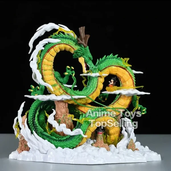 23cm/9.05in Anime Dragon Ball Z Figure Shenron Goku And Shenron Action Figure Model Pvc Statue Doll Collection Toy Gifts - Image 2