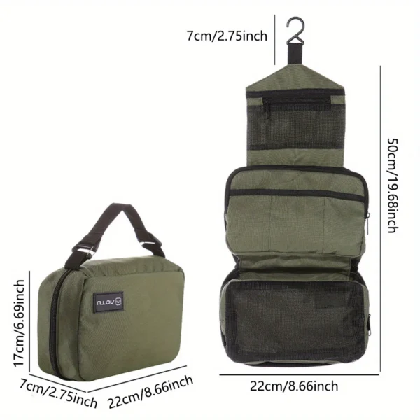 Hanging Men's Toiletry Bag Large Waterproof Cosmetic Bags Travel Organizer Lady Toiletries Makeup Toilet Foldable Bathroom Kit - Image 6