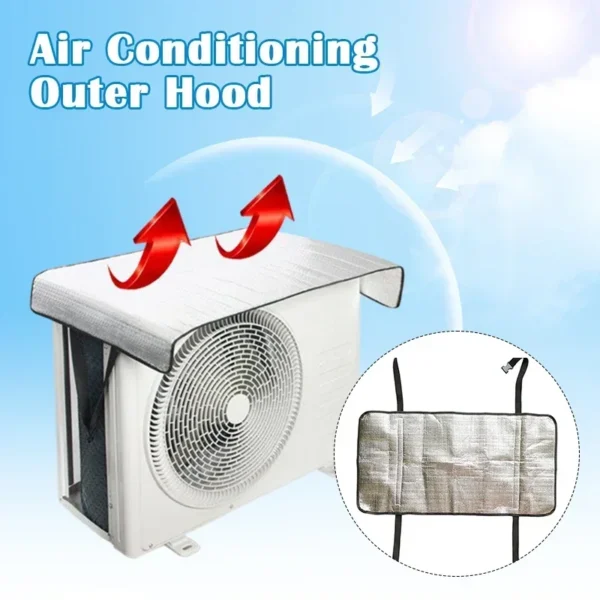 Air Conditioner Cover Outdoor Energy Saving Rainproof Cover Air Conditioner Washing Dust Prevent Sun Exposure AC Cleaning Bag - Image 1