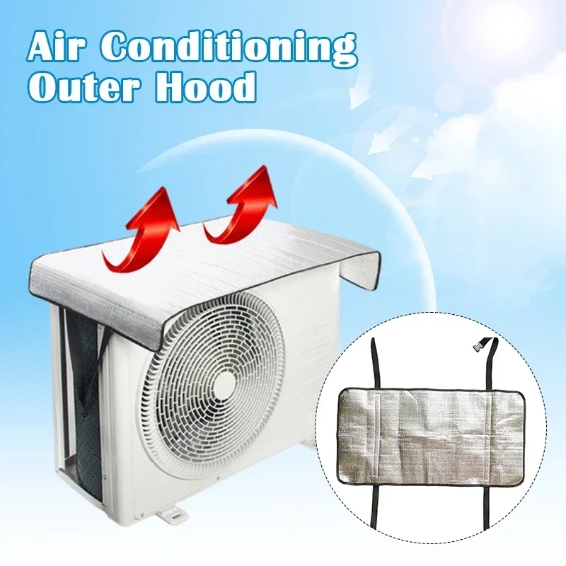 kf-Scceb8e06b61d40128d7c0ef03e6bf4d6m Air Conditioner Cover Outdoor Energy Saving Rainproof Cover Air Conditioner Washing Dust Prevent Sun Exposure AC Cleaning Bag - Image 1