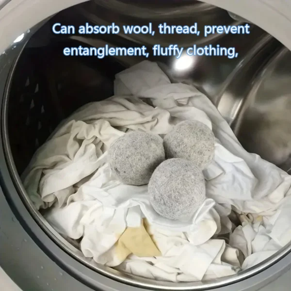 5pcs- Hot Wool Dryer Balls Reusable Softener Laundry Laundry Ball Washing Machine accessories Home Washing Balls Wool - Image 2