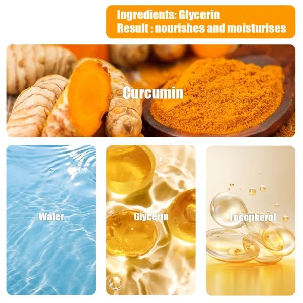 Turmeric eye cream stick nourishes the skin, improves fine lines, relieves eye bags and dark circles, and brightens the eye skin - Image 2