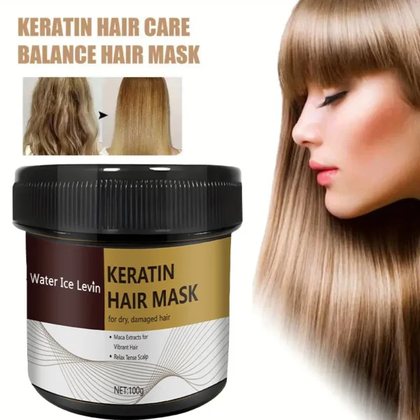 Magical Keratin Hair Mask For Maltreated Hair 9Seconds Repairing Damaged Frizzy Hairs Smoothing Nourish Straightening Hair Care - Image 5
