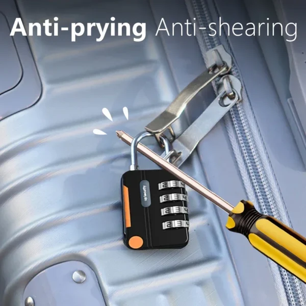 Keyless 4-Digit Combination Padlock for Travel Lightweight Backpack Shackle Luggage Lock Sports Fitness Outdoor Use - Image 6