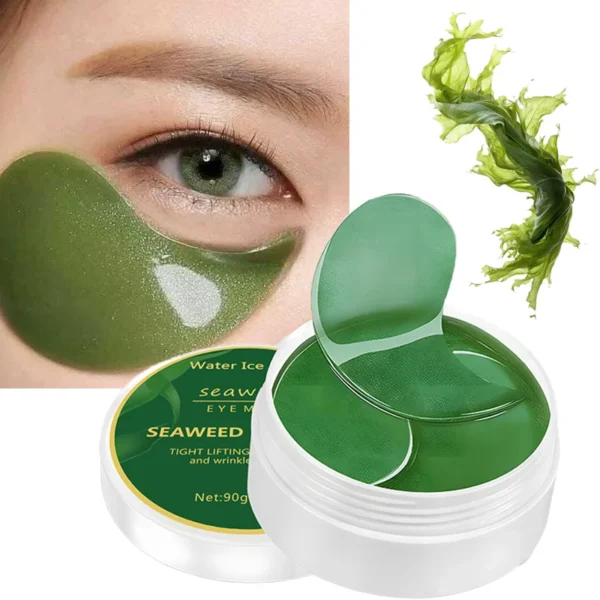 kf-Sd5ca5c859378449bbefd0e09d5e1fe25e 60pcs seaweed hyaluronic acid eye mask to remove dark circles collagen eye patch facial care products - Image 1
