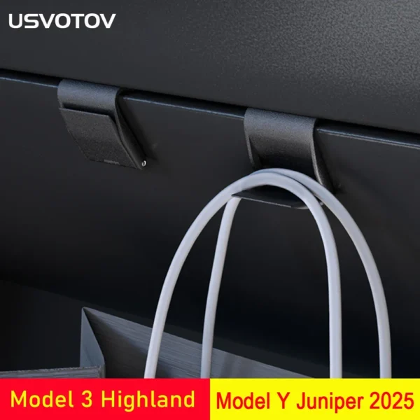 Hook for Tesla Model Y 2025 Juniper Accessories Glove Box Hidden Hook Clip for Tesla Model 3 2024-2025 Highland Accessories - Image 6