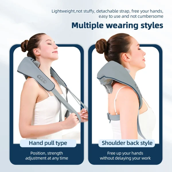 Foreverlily 26W Neck And Shoulder Massager Wireless Shoulder And Back Kneading Massage Shawl Trapezius Neck Cervical masajeador - Image 6
