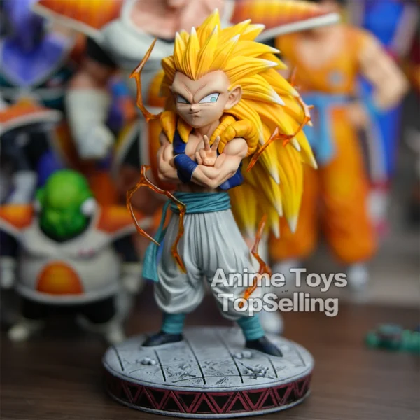 25cm/9.84in Anime Dragon Ball Z Figure Super Saiyan 3 Gotenks Figure SSJ3 Gotenks PVC Collectible Model Toys Gifts - Image 4
