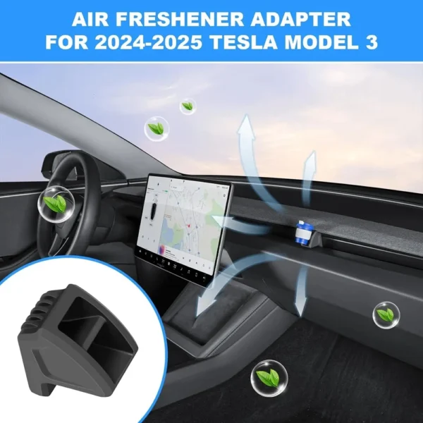 for Tesla Model Y Juniper 2025 Air Outlet Vent Aromatherapy Clip Freshener Model 3 2024 2025 Adapter Bracket Fragrance Converter - Image 5