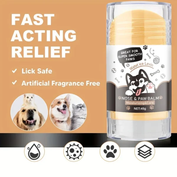 Dog Paw Balm - Lick Safe Snout Soother - Moisturizing, Soothing and Nourishing Stimulation - Prevent Cracks and Wounds - Dog Foot Cream Waxed, Oil, Butter, Extract - Image 3