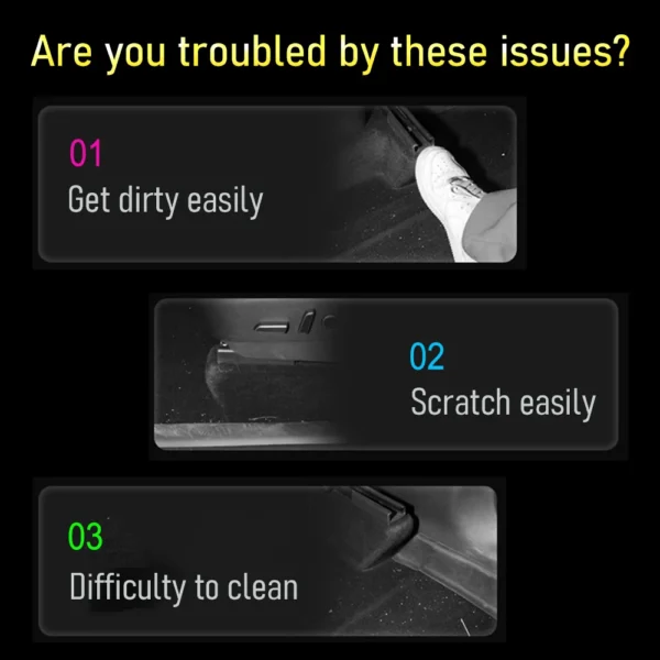 Underseat Original Flocking Anti-kick Protector Pad For Tesla Model Y Juniper 2025 2026 Under Seat Corner Guard Trim Accessories - Image 2