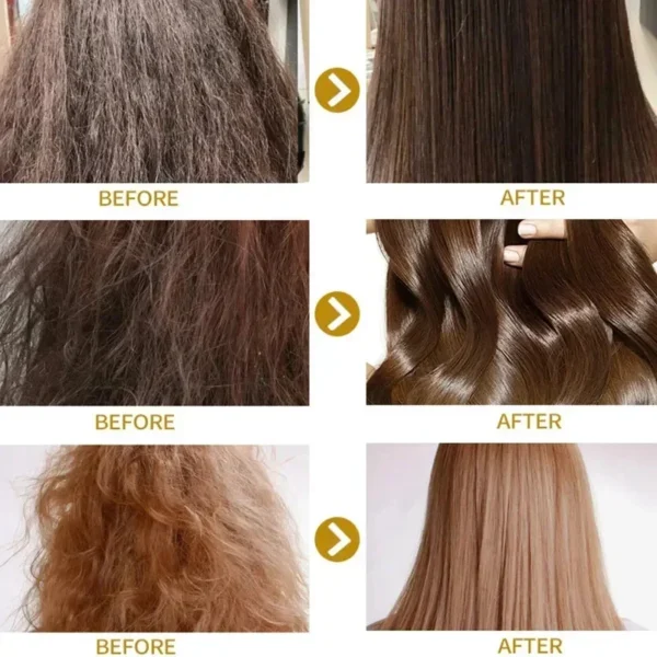 Magical Keratin Hair Mask 5 Seconds Repair Damaged Frizzy Hair Soft Smooth Shiny Nutrition Deep Moisturize Nourishing Hair Care - Image 5
