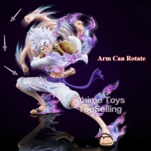 19cm/7.48in Anime One Piece Figure Nika Luffy Action Figures Luffy Arm can rotate Pvc Statue Collection Model Toys for Gifts