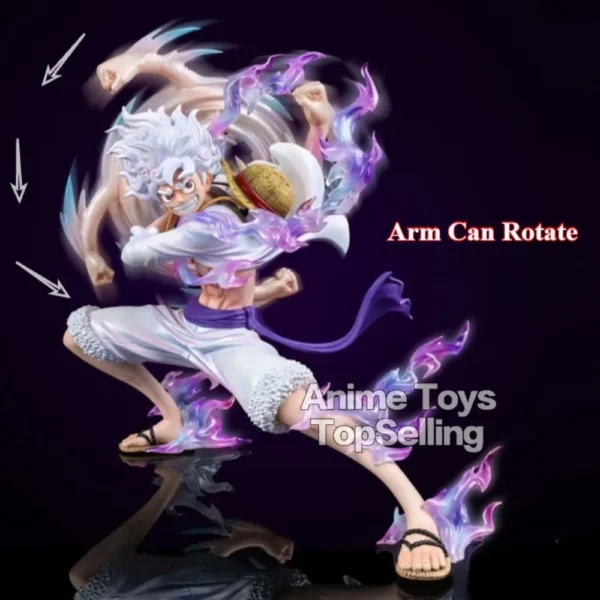 19cm/7.48in Anime One Piece Figure Nika Luffy Action Figures Luffy Arm can rotate Pvc Statue Collection Model Toys for Gifts - Image 7