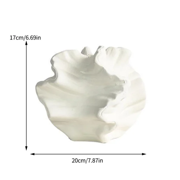 Minimalist Mirage Vase Ornament Ceramic Coral Vase Nordic Art Beige Living Room Desktop Center Decoration - Image 4