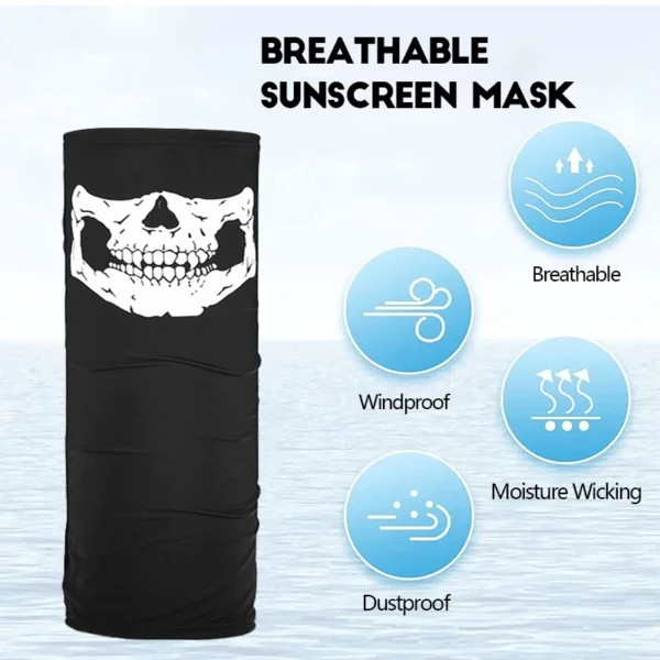 Summer Bicycle Face Mask Bandana Breathable Cycling Hunting Face Mask Running Hiking Skiing Sports Multi-purpose Scarf Men Women - Image 3