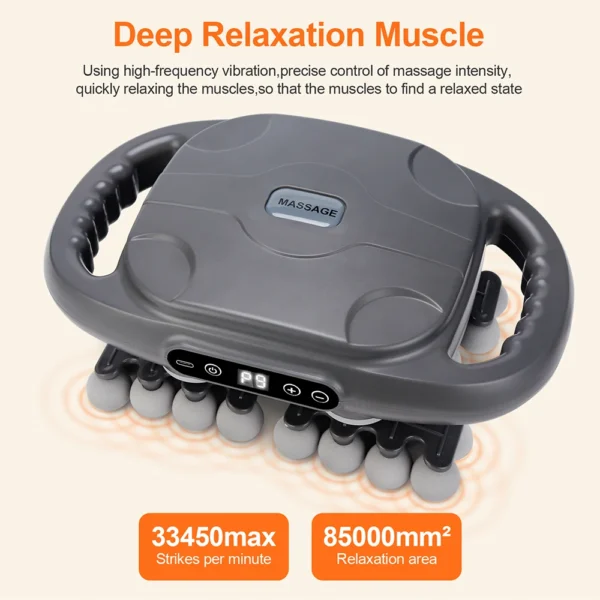 42-Heads Fascia Gun High-Frequency Vibration Body Massage Gun Back and Waist Massager Neck Shoulder Massager Muscle masajeador - Image 4