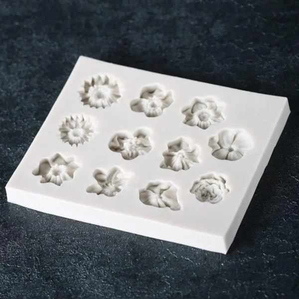 Sunflower Rose Flowers Shape Silicone Mold Cake DIY Decoration Chocolate 3D Mould Tools - Image 4