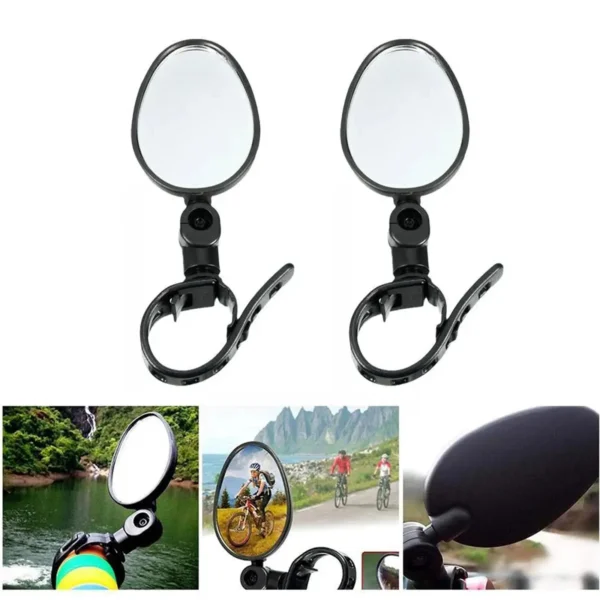 Bicycle Rearview Mirror 360 Rotate Adjustable Bike Rear View Mirror Wide-Angle Road Cycling Handlebar Universal MTB Accessories - Image 6