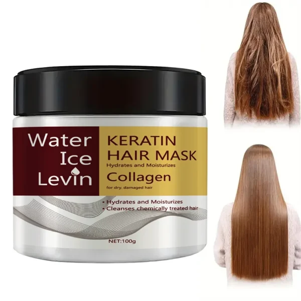 Keratin Collagen Hair Mask Dual Oil Control Moisturizer Conditioner Soft Smooth Frizz Damaged Repair Revitalize Hair Care - Image 3