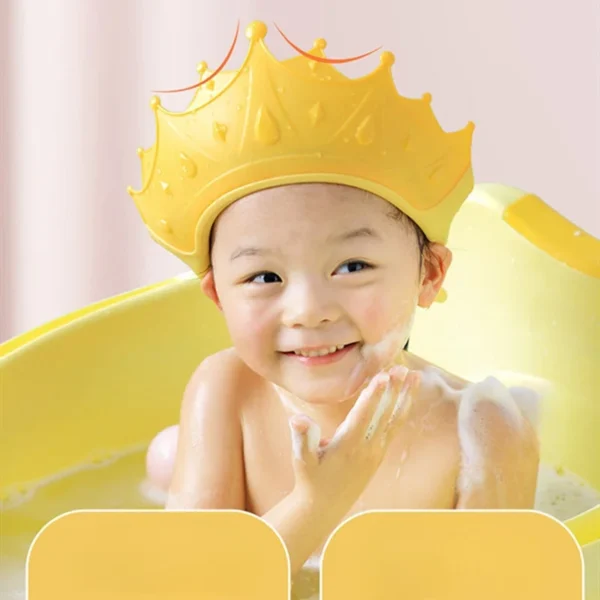 Shampoo God Eye and Ear Protection Silicone Shampoo Hat Baby and Child Waterproof Shower Shampoo Hat - Image 3