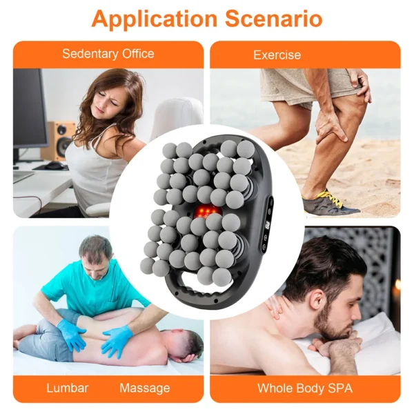 42-Heads Fascia Gun High-Frequency Vibration Body Massage Gun Back and Waist Massager Neck Shoulder Massager Muscle masajeador - Image 6