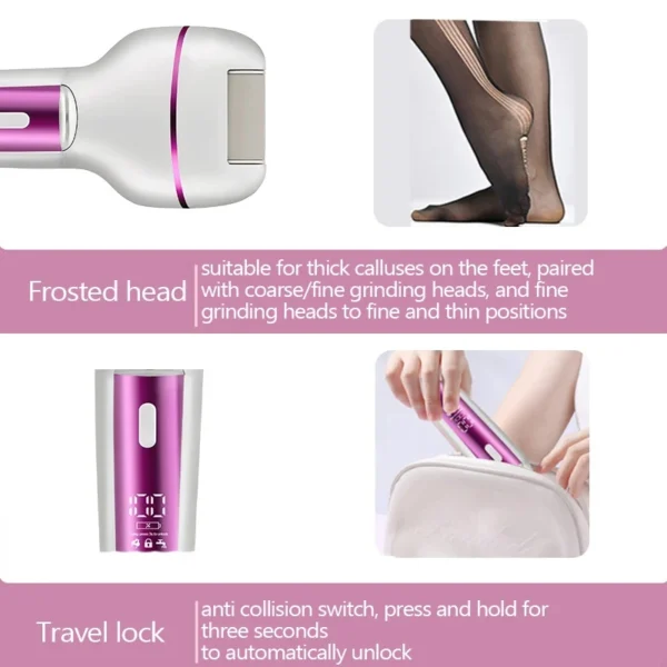 3in1 Rechargeable Women Epilator For Face Body Electric Shaver Female Hair Removal Bikini Trimmer Leg Lady Shaver Callus Remover - Image 5