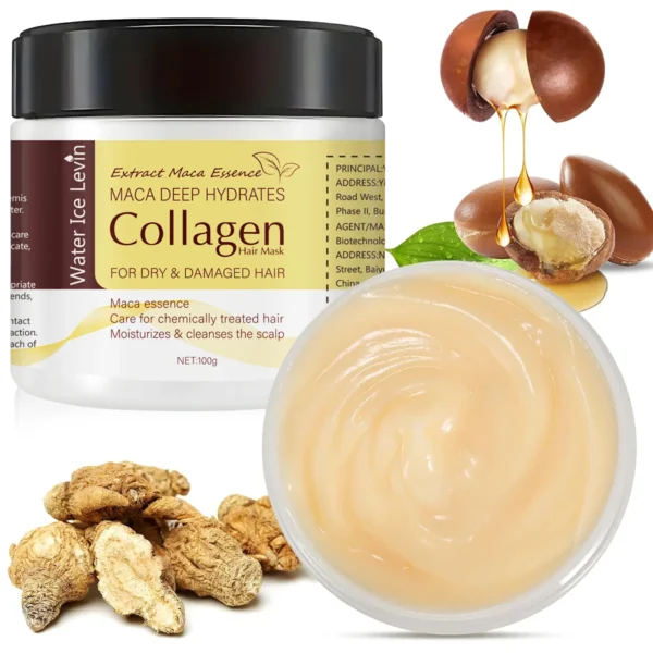 Magic Hair Mask Contains Collagen, Keratin - Coconut Oil Deep Hair Care - Powerful Moisturizing and Hydrating - Repair Small, Sparse, Fragrile, Dry and Damaged Hair - Image 7