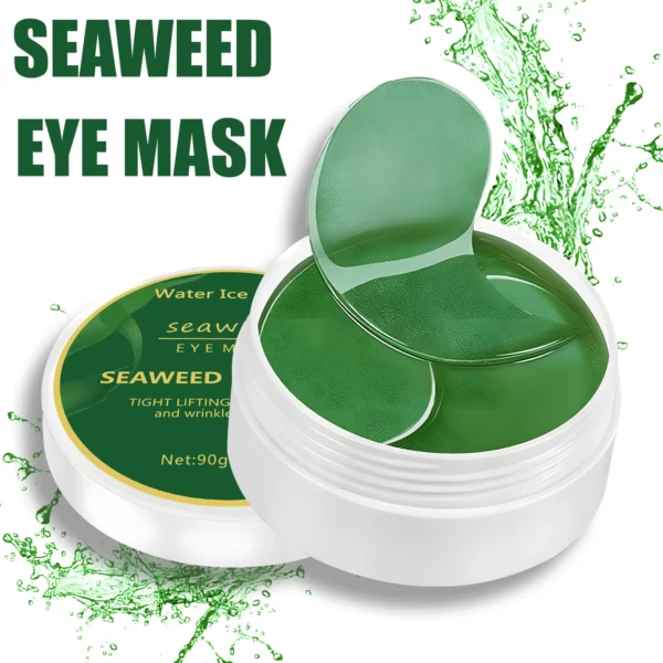 60pcs seaweed hyaluronic acid eye mask to remove dark circles collagen eye patch facial care products - Image 2