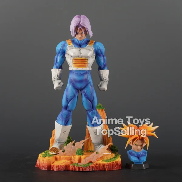 30cm/11.81in Anime Dragon Ball Z Trunks Figure Two heads Action Figures PVC Statue Collection Model Toys for Children Gifts - Image 2