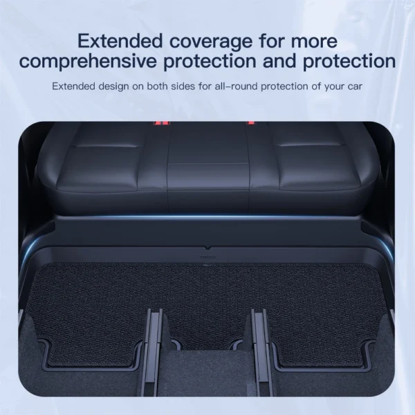 YZ For Tesla Model Y/3 Juniper 2021-2025 Rear Seat Lower Anti-kick Pad Protective Mat Electric Vehicle Protective Accessories - Image 4