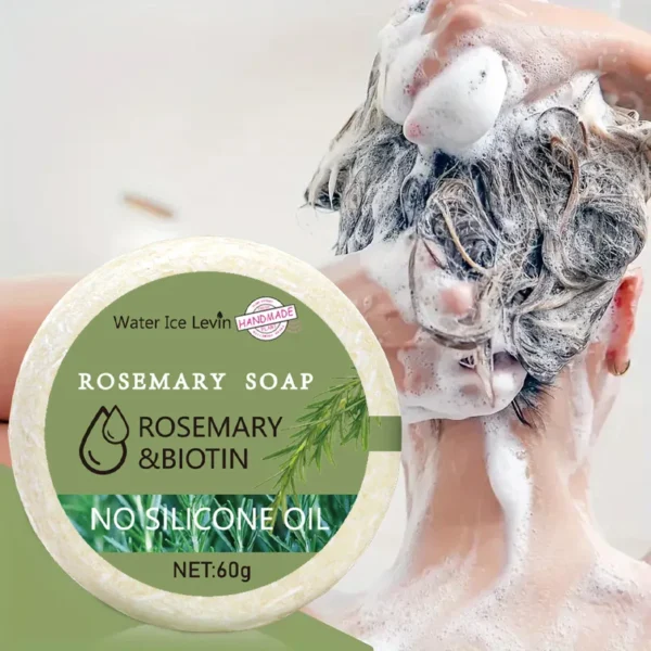 Rosemary Shampoo Hair Growth Soap Moisturizing Oil Control Non Irritating Increase Gloss Nourishing Hair Strengthening Shampoo - Image 7