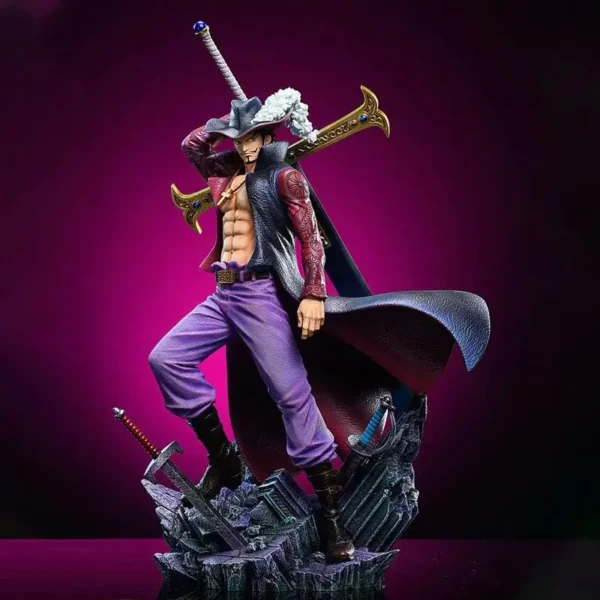 28CM ONE PIECE Figures Eagle eye Dracule Mihawk Anime Figure Top War Pvc Model Statue Doll Collection Ornaments Toys Gift - Image 2