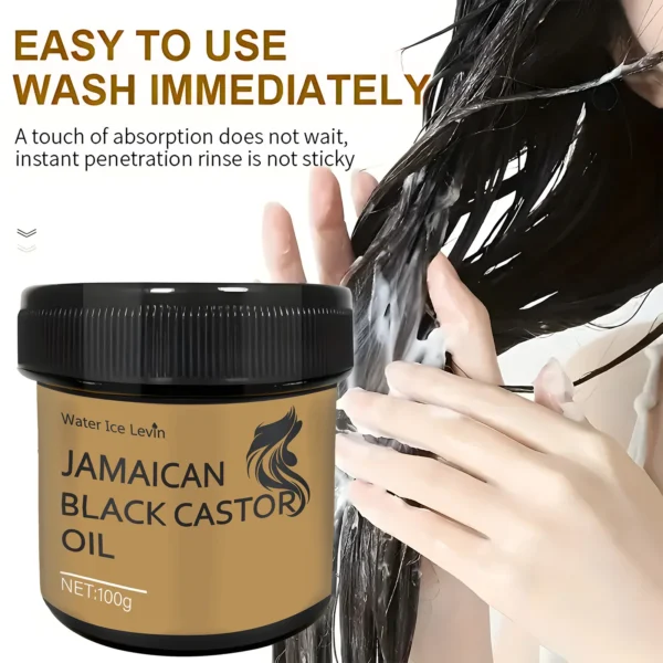 Jamaican Black Castor Oil Hair Care Essence Dry Hair Repair Boost Oil Nourishing Formula Black Castor Hair Oil Hair Growth Oil - Image 5