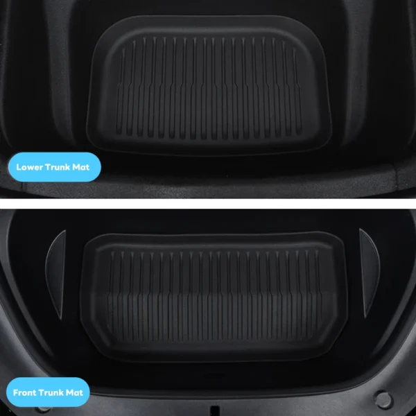 TPE Floor Mats & Cargo Liner All Weather Trunk Mats For New Tesla Model Y Launch 2025+ Juniper Floor Liner Seat Backrest Mats - Image 5