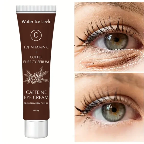 Caffeine Eye Cream with 15% Vitamin C to Lighten dark circles and Tighten Skin Instant Eye Repair Essence Women's Eye Care - Image 1