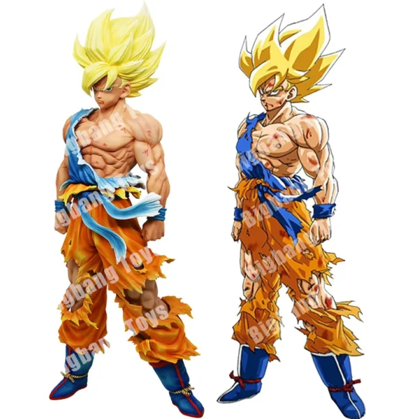 kf-Se9c692f875204c3f97d9d3a4c2d45533F 28cm Dragon Ball Z Figure Goku Anime Figures Super Saiyan Goku Gk Statue Gokou PVC Model Toys Doll Collectible Gifts - Image 1