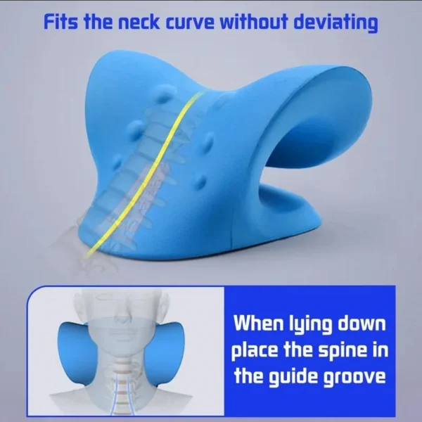 Neck Shoulder Stretcher Relaxer Cervical Chiropractic Traction Device Pillow For Side Back Stomach Sleeper Remedial Pillows - Image 3