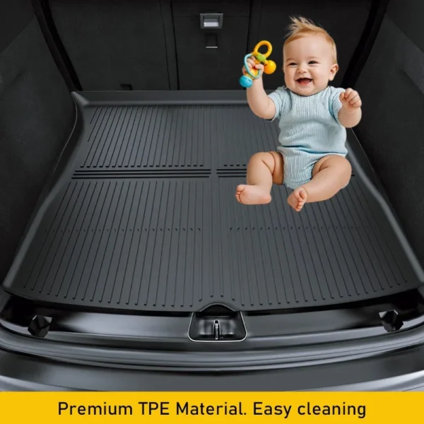 TESMAYX Floor Mats for Tesla Model Y Juniper Launch Model 3 Highland Cargo Liner Trunk Mat All Weather TPE 2024 2025 Accessories - Image 4
