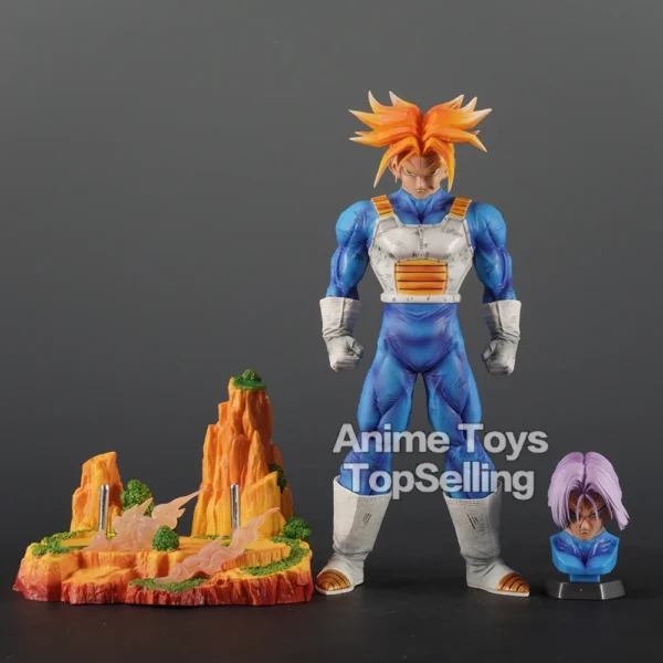 30cm/11.81in Anime Dragon Ball Z Trunks Figure Two heads Action Figures PVC Statue Collection Model Toys for Children Gifts - Image 3
