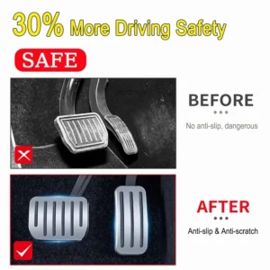 Easy Install Brake Accelerator Pedal Cover for Tesla Model Y 2023-2025 Launch Model 3 Highland Aluminum Foot Pad Car Accessories
