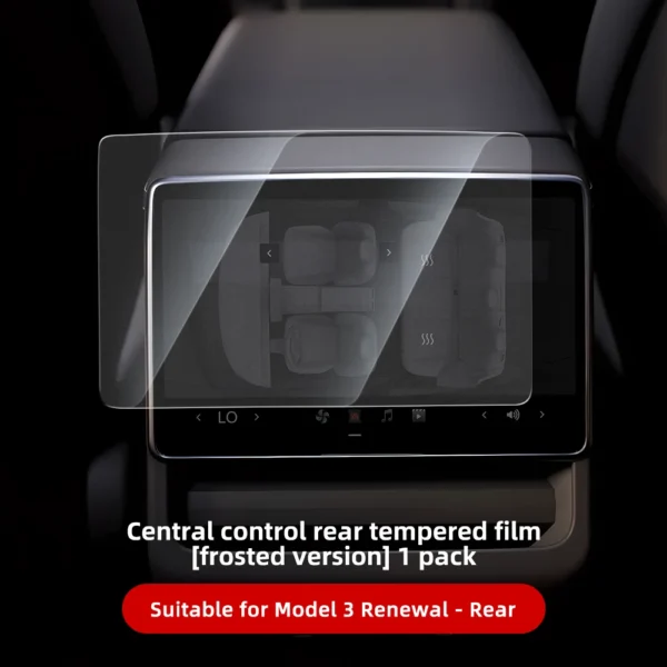 YZ Tempered Glass Film Protector For 2025 Tesla Model 3/Y Highland Juniper Rear Row Center Control Touch Screen Protective Film - Image 6
