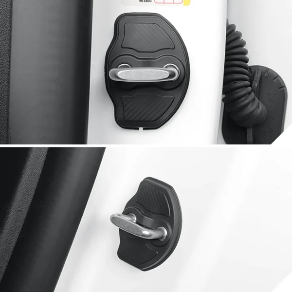 4 Pcs For Tesla New Model Y Juniper 2025+ LAUNCH 2025 Door lock protection cover shell TPE - Image 6
