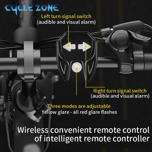 Bike Turn Signal Rear Light LED Bicycle Tail Lamp USB Rechargeable MTB Bicycle Wireless Remote Taillights Cycling Accessories - Image 4