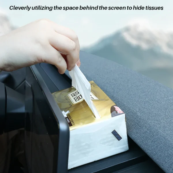 For Tesla New Model Y Juniper 2025 Launch Model 3 Highland 2024 Rear Screen Storage box Dashboard Tissue Box Tray ECT Panel - Image 4